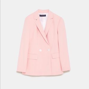 BLOGGER FAV ZARA BLUSH PINK DOUBLE BREASTED BLAZER